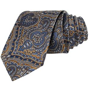 Jos. A. Bank Necktie Mens Blue Gold Paisley Silk Signature Collection